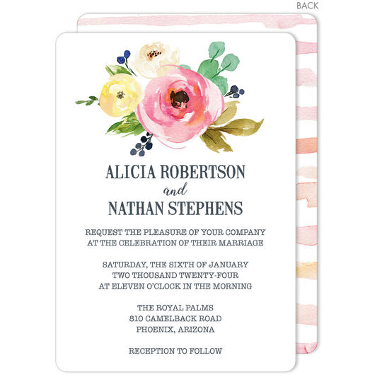 Rose Bunch Invitations